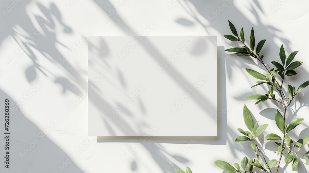 Elevate your brand with this white card mockup—minimal style background for a clean, modern presentation. Perfect for showcasing your design. AI generative Elevate your brand with this white card mockup—minimal style background for a clean, modern presentation. Perfect for showcasing your design. AI generative