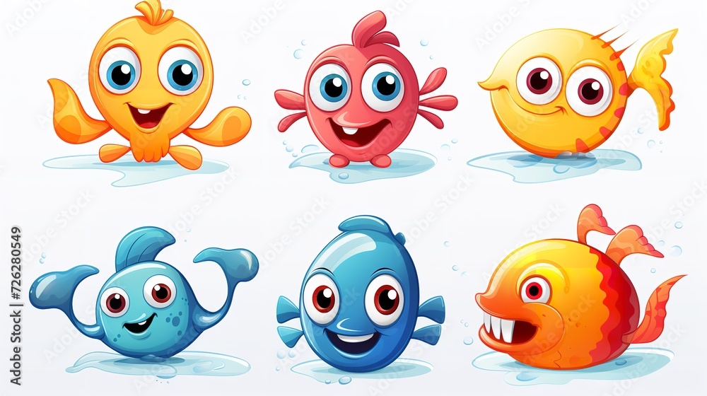 Sea Animals - Cute Crab, Lobster, Dolphin, Turtle
Sea Animals - Cute Crab, Lobster, Dolphin, Turtle