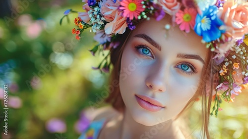Woman With Flower Crown