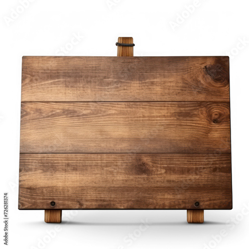 Empty wooden sign isolated on transparency background PNG