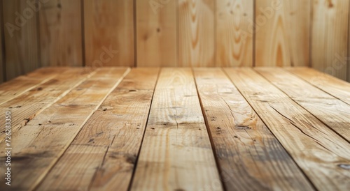 wood table wood wall