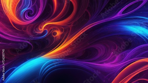 Wavy Abstract lines wallpaper, abstract glowing gradient aura fluid lines 