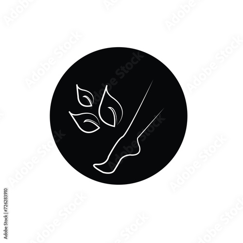 legs foot hand body skin care woman spa massage beauty salon vector white thin line icon 5 4 3