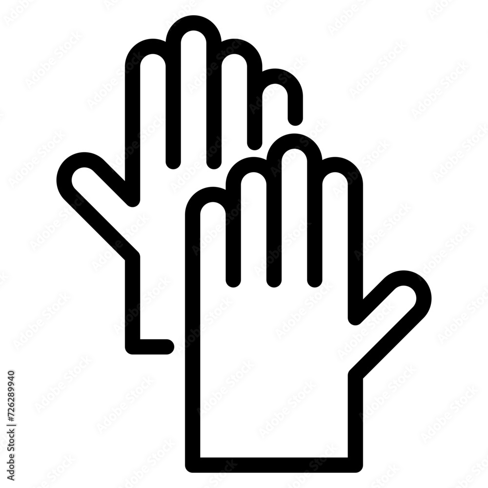 Obraz premium gloves icon