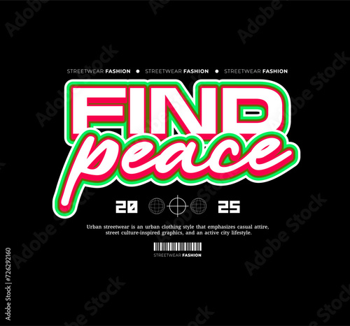 Streetwear, Urban Style, Hip Hop, Text Slogan. Vector Pattern Design. for screen printing t-shirts, jackets or stickers	