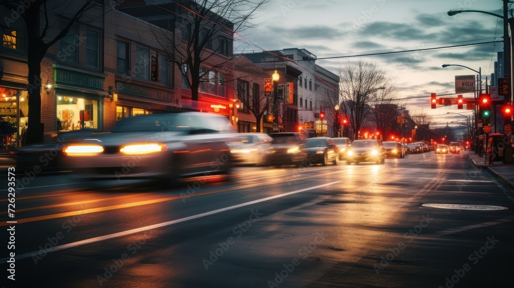Time lapse photography street light at night. traffic light lamp effect. Time lapse photography street light at night. traffic light lamp effect.