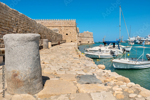 Maritime Venetian Fortress. Heraklion, Crete, Greece