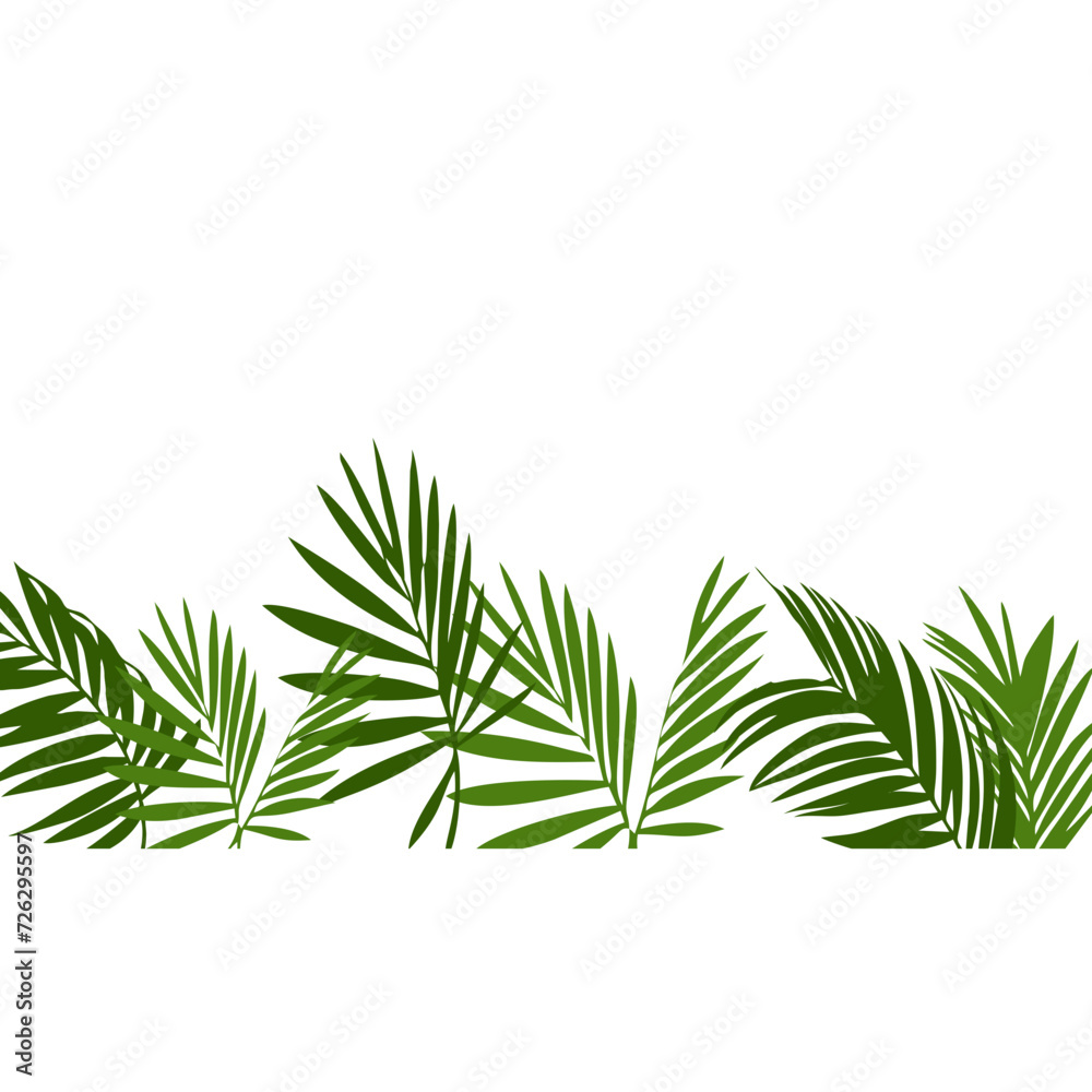 Summer Palm Tree Footer