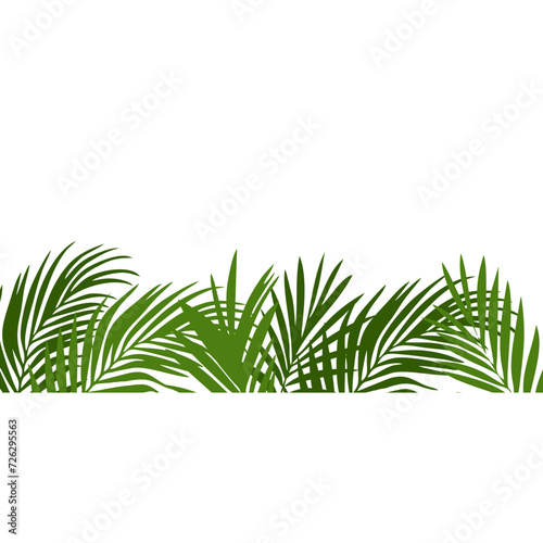Summer Palm Tree Footer