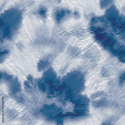 Dirty Tie Dye Brush. Grunge Peace. Navy Grunge Tie Dye. Denim Shibori Print. Seamless Pastel Repeat. Tie Dye Circle Spot. Blue Mark Splatter. Splash Gradient Repeat. Vector Old Background.