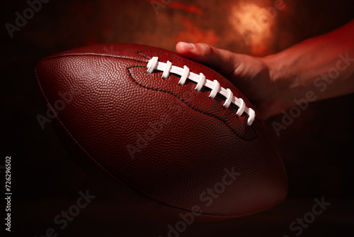 Canvas Print American football, concept of Super Bowl and American football