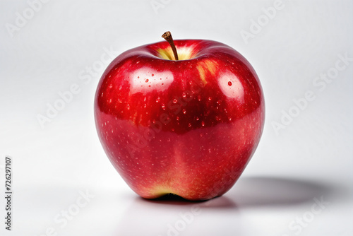A red apple isolated on white background