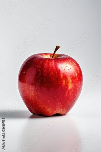 A red apple isolated on white background