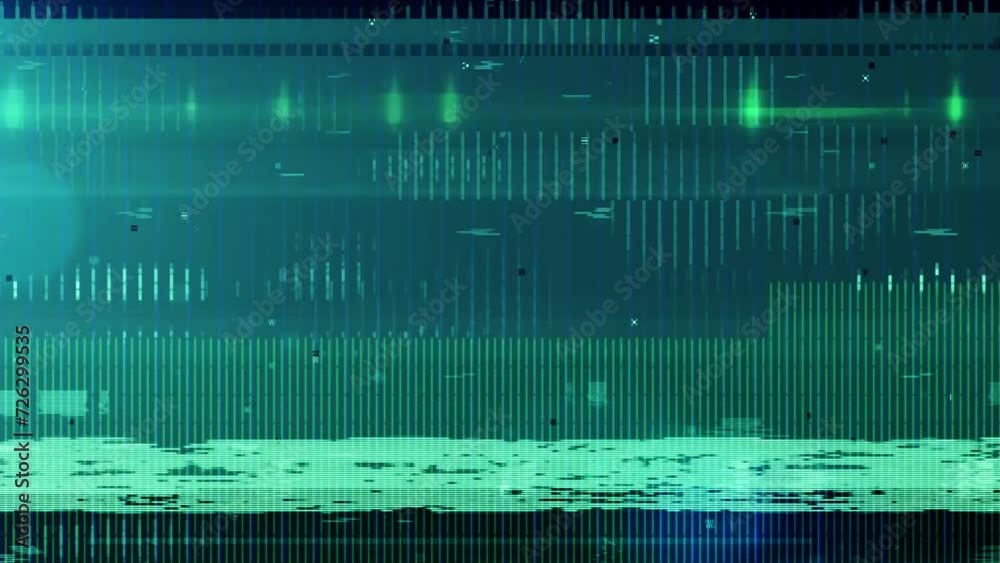 Vidéo Stock Vhs noise glitch. Tv no signal. Noise overlay texture ...