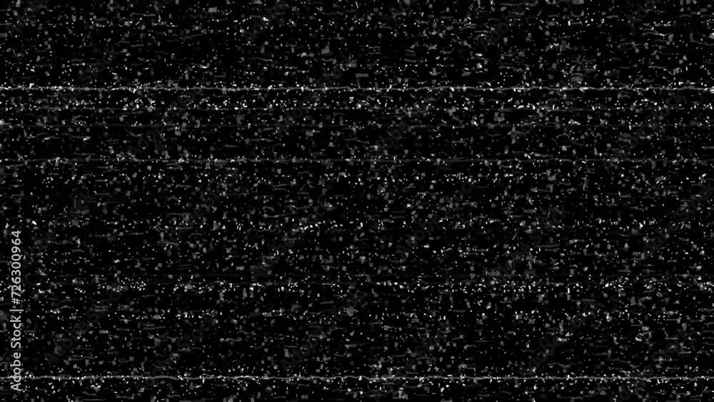 Vhs noise glitch. Tv no signal. Noise overlay texture pattern. Glitch static white noise television VFX. Visual video effects stripes background, tv screen noise glitch effect. Abstract background.