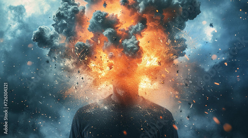 exploding man © bahadirbermekphoto