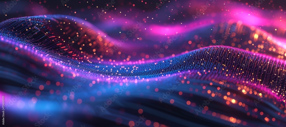 abstract background of colorful lines and lights with dark sky abstract background of colorful lines and lights with dark sky