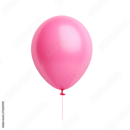 Pink balloon on transparent background PNG 