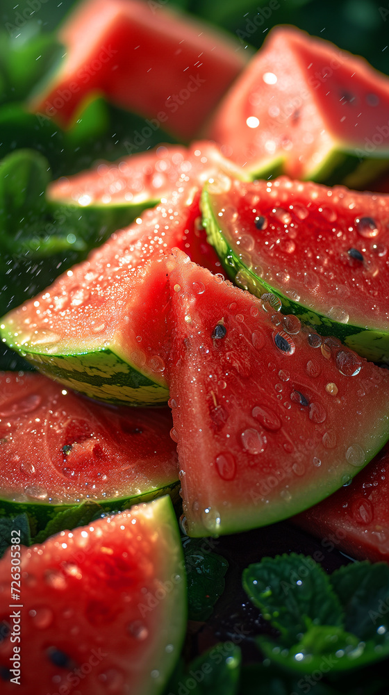 melon with water drops,ai melon with water drops,ai