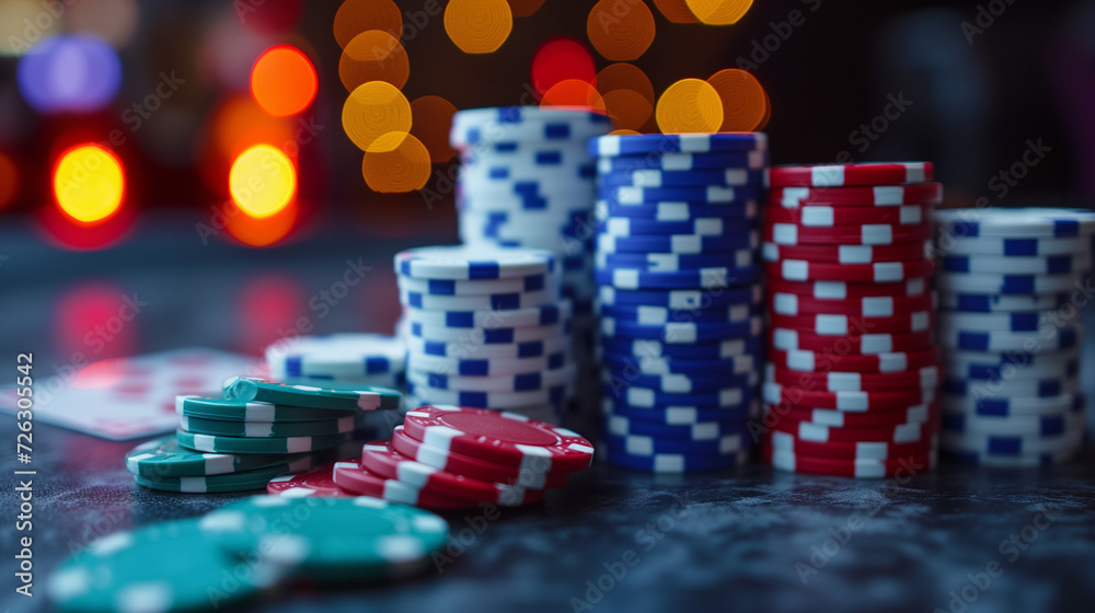 poker chips and cards,ai