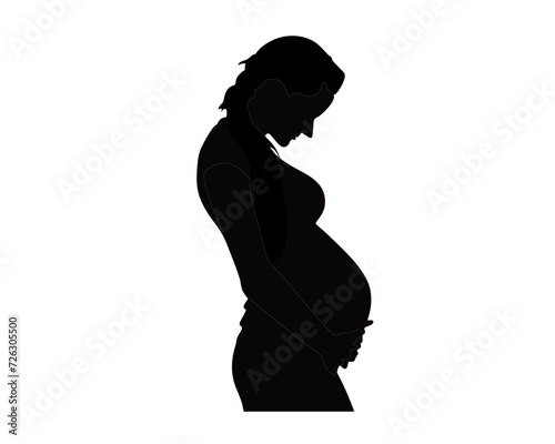 A mother's struggle while pregnant Silhouette