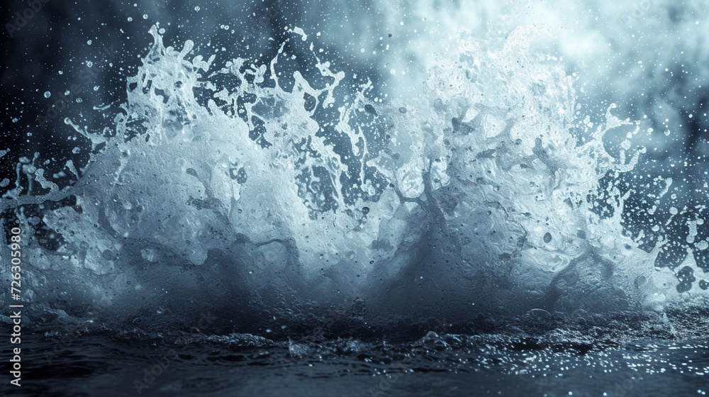 exploding water with free space in the center for any object or background exploding water with free space in the center for any object or background