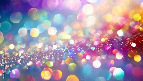 Beautiful bokeh light-filled background. Abstract light background. colorful light dots. 