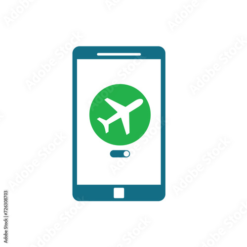 airplane mode symbol, airplane mode icon, vector art.