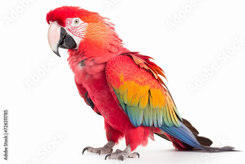 Pink_parrot_macaw_isolated_on_the_white_background_cutou