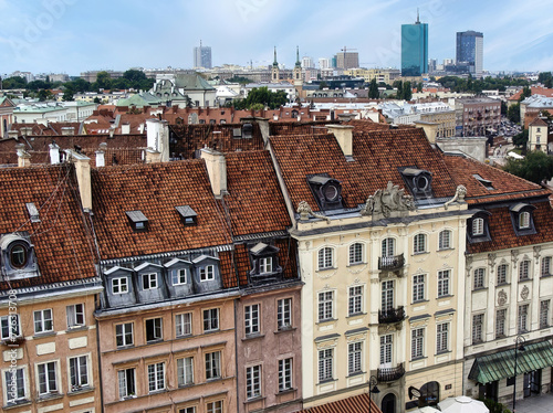 Warsaw, the capital of Poland with architecture ranging from Gothic churches and neoclassical buildings to Soviet-era blocks and modern skyscrapers.