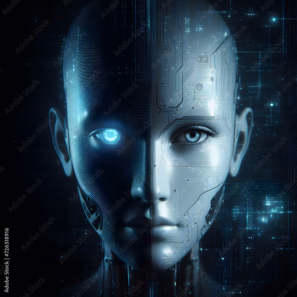 Humanoid robot face Humanoid robot face