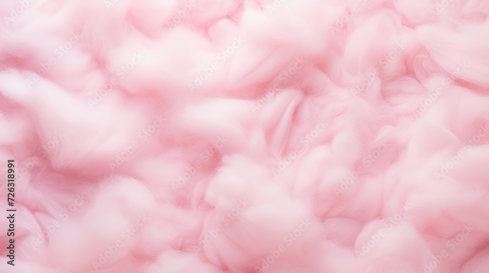 Pink cotton wool background, abstract fluffy soft color sweet candyfloss texture with copy space Pink cotton wool background, abstract fluffy soft color sweet candyfloss texture with copy space
