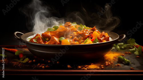 Delicious Curry Indian Flavor Cuisine Streetfood Tandoori Naan Paneer Smoke Flames Dining Grill Food Yummy Menu Meal Grilled Sizzling Tasty Culinary Bread Corn Pork Chicken Dumplings Rice Dish