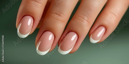 Impeccably Manicured Nails In A Classic French Style Enhance Womans Beauty.   oncept French Manicure  Nail Art  Nail Care Tips  Nail Health  Diy Manicure