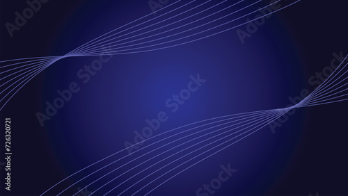 Fototapeta Naklejka Na Ścianę i Meble -  Blue Gradient walllpaper vector image for presentation. Minimalist blue background with line and wave

