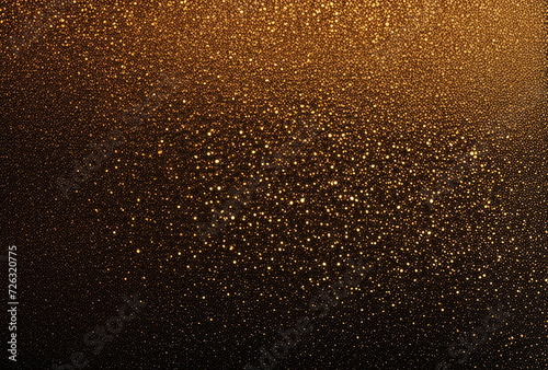 Sparkling Gold Dust Texture on Black