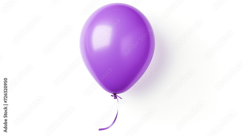purple balloon isolated on a white background