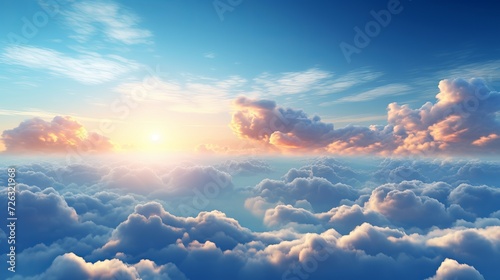 Sky over the clouds cinematic clouds wallpaper 6