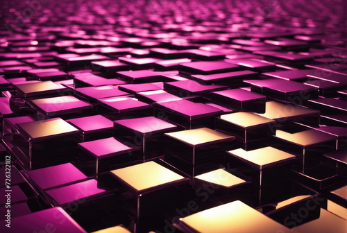 Abstract Purple Cubic Surface Background