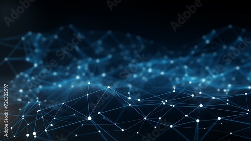 3d digital background with connecting lines and dots