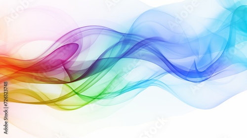 Abstract multicolored smoke on a light background © Tahir