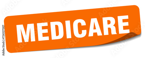 medicare sticker. medicare label
