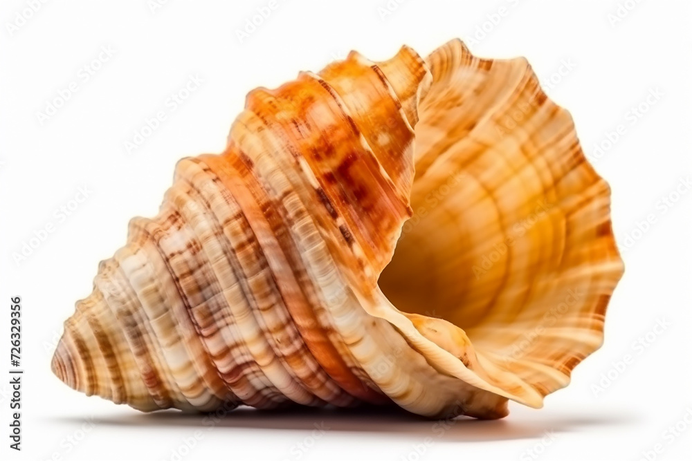 Obraz premium Seashell_isolated_on_white_background_cutout