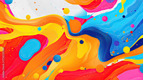 Colorful pattern abstract background, abstract shapes, unique patterns, and vibrant color schemes, eye-catching and energetic compositions Ai Generative