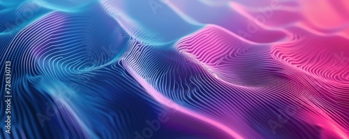 Abstract background with flowing neon particles