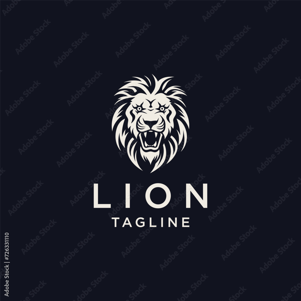 lion head logo template vector icon
lion head logo template vector icon
