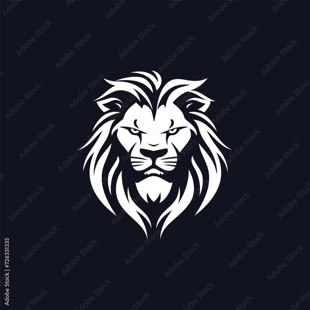 Obraz premium lion head logo template vector icon 