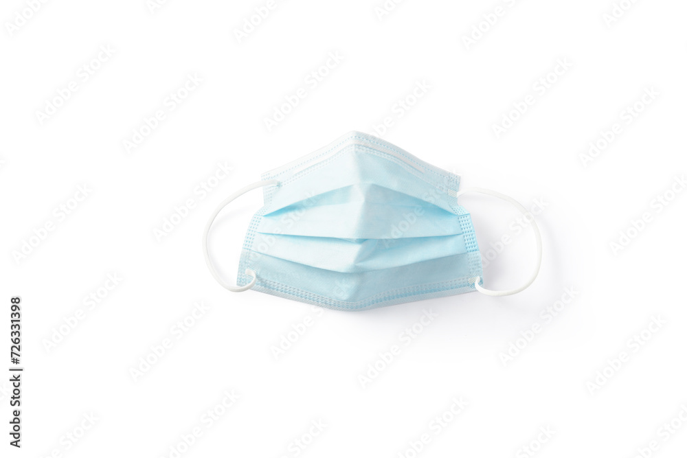 Doctor surgery mask isolated white background Doctor surgery mask isolated white background