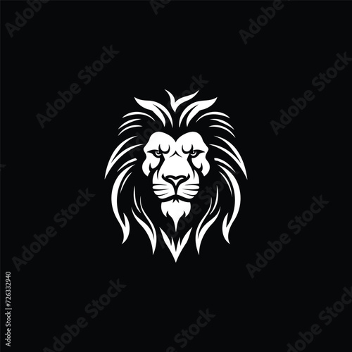 lion head logo template vector icon  © SuryoMono