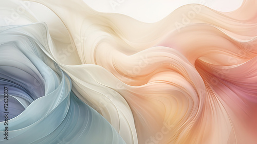 Abstract feminine background, soft pastels, intricate details, and delicate shapes for visually pleasing compositions  Ai Generative photo